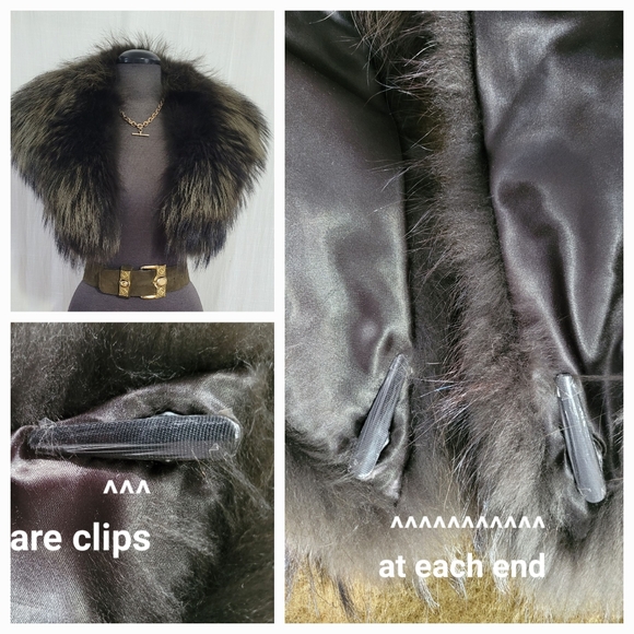 FUR COLLAR / Green - Picture 8 of 8